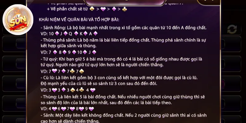 Các thuật ngữ thường gặp trong game bài