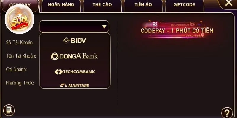 Nạp tiền bằng codepay