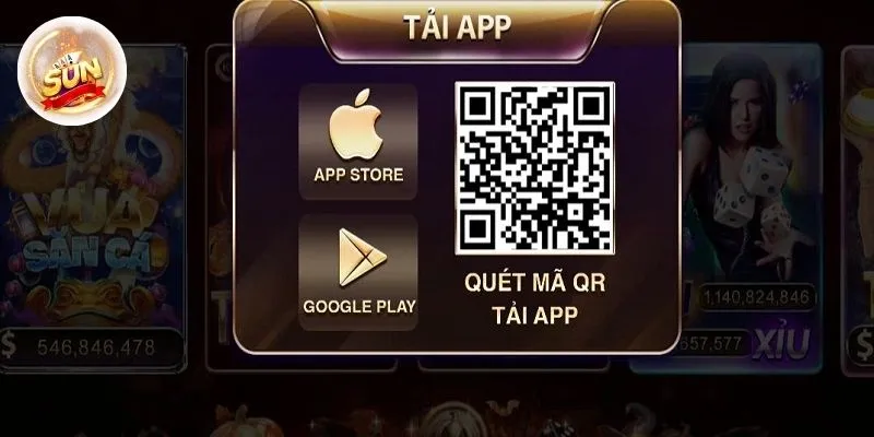 Nhấn vào mã QR và tải app Sunwin cho điện thoại iOS