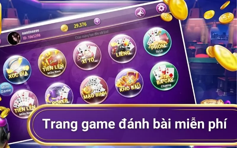 Khám phá các game bài mới tại website miễn phí